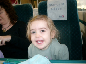 "Me go on big train"